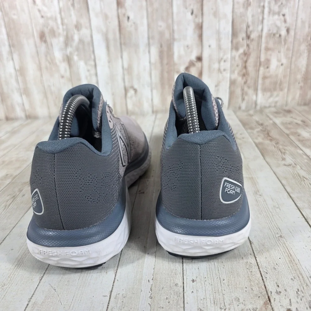 New Balance W680LR7 Women's Running Shoes Gray Mesh Fresh Foam Size 10‎